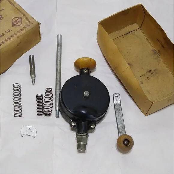 Zim All Steel Reciprocating & Progressive Valve Grinder No. 301 Original Box VTG